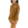 thumbnail image 1 of Carhartt Women's Relaxed Fit Midweight Sleeve Graphic Sweatshirt Tan Medium, 1 of 4