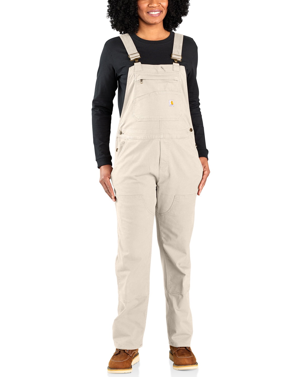 Carhartt Women's Rugged Flex&Reg; Loose Fit Canvas Bib Overalls