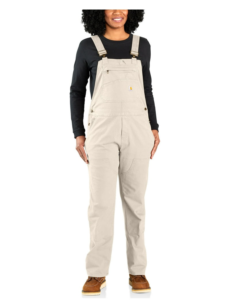 Carhartt Women's Rugged Flex&Reg; Loose Fit Canvas Bib Overalls
