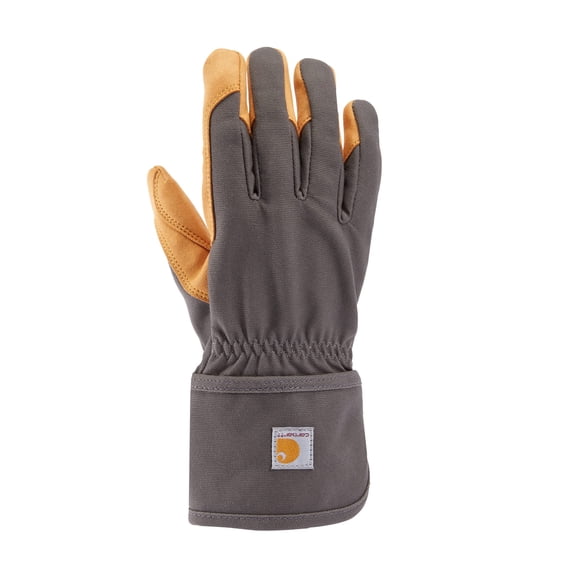 Carhartt Women's Rugged Flex Synthetic Leather High Dexterity Safety Cuff Glove, Gravel, M