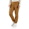 thumbnail image 1 of Carhartt Women's Tencel Fiber Series Relaxed Fit Twill Pant, Carhartt Brown, X-Large, 1 of 2