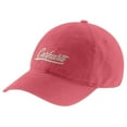 thumbnail image 1 of Carhartt Womens Canvas Script Graphic Baseball Cap, Rosewood, One Size US, 1 of 2
