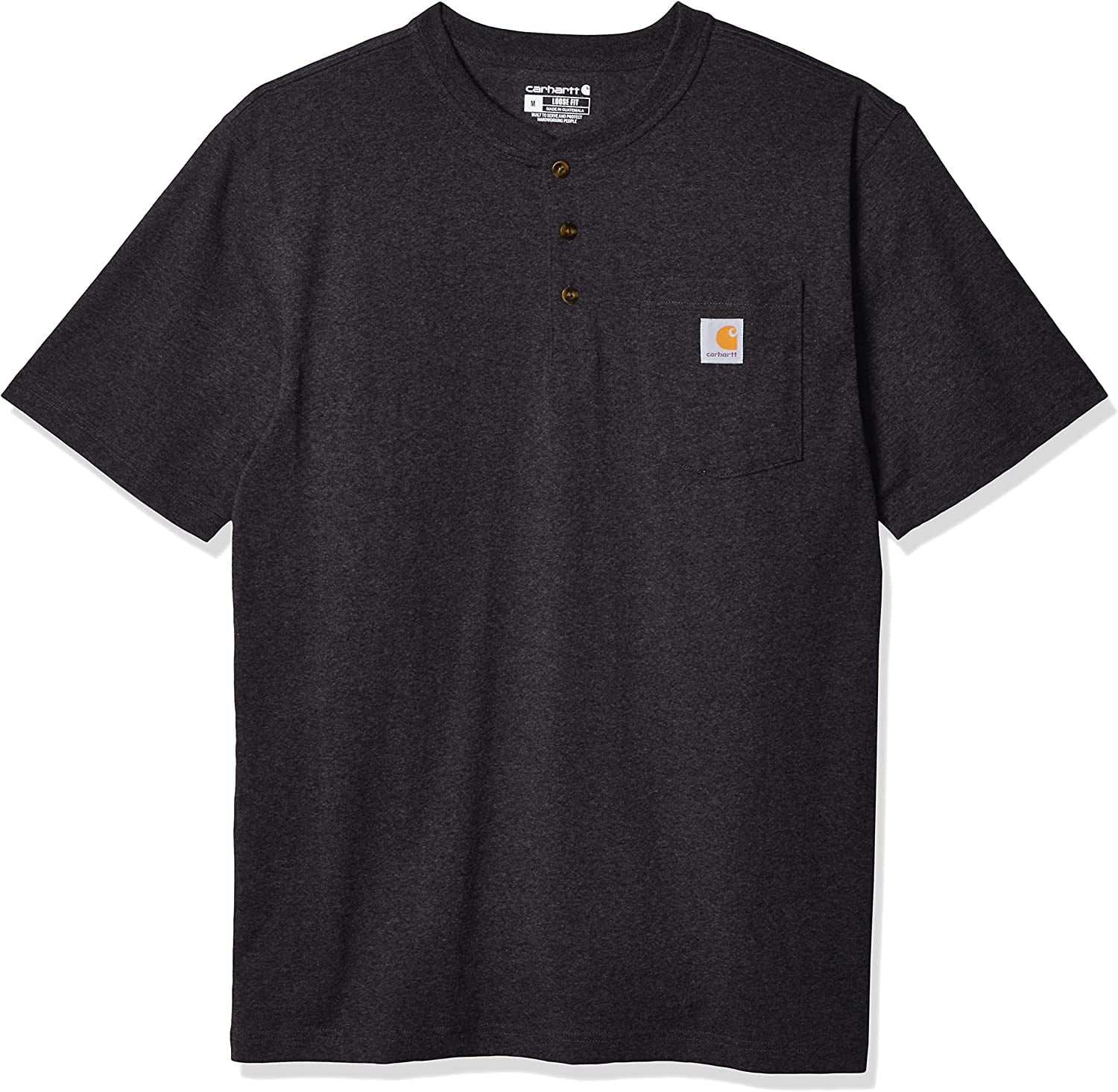 Carhartt Workwear Pocket S/S Henley Carbon Heather