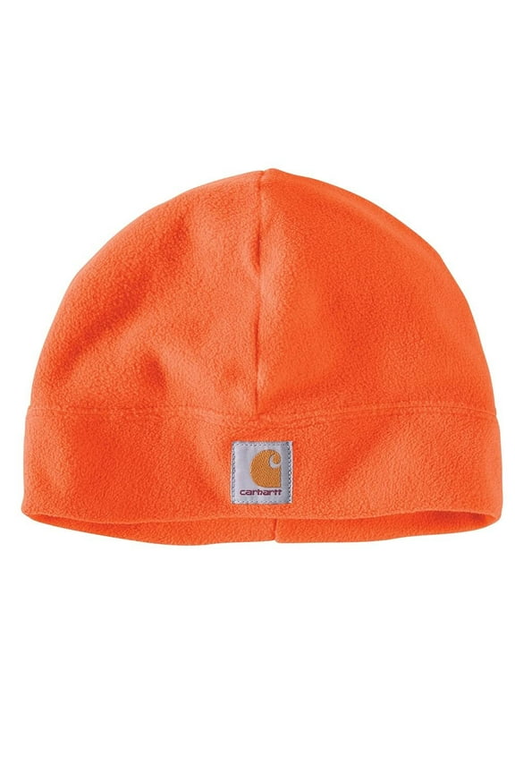 mens Fleece Cold Weather Hat, Brite Orange, One Size US