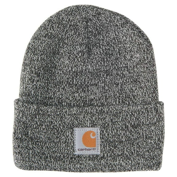 Carhartt unisex child Acrylic Watch Cold Weather Hat, Heather Black Youth, 8-14 Years US