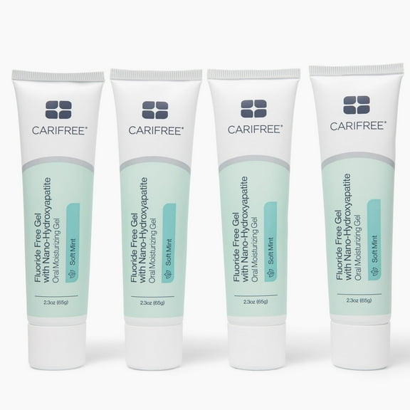 CariFree Fluoride Free Gel, SOFT MINT, 4-Pack