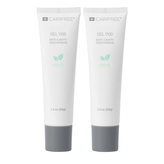 CariFree Gel 1100 Toothpaste, Mint flavor, Pack of 2