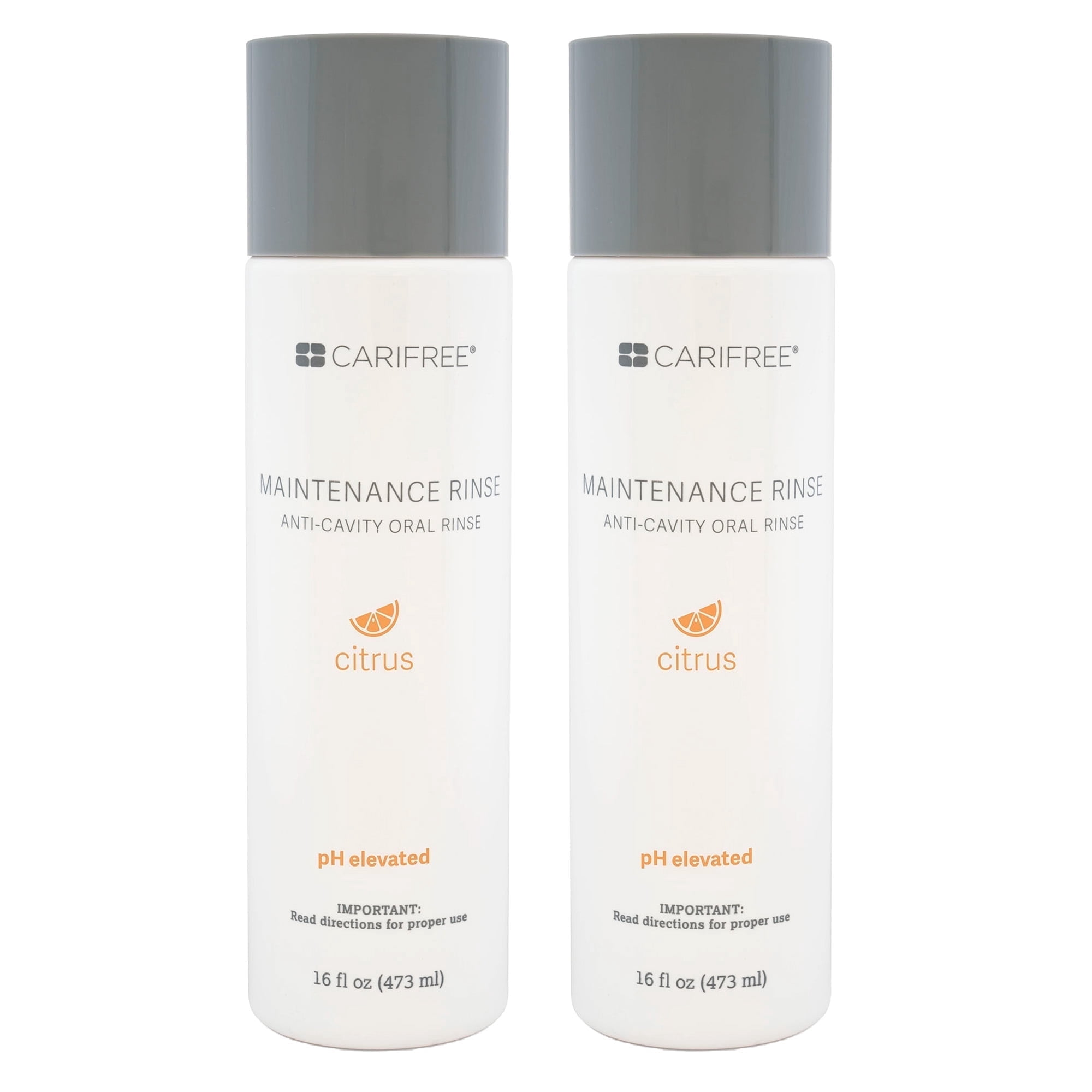 Caring Rinse CariFree Maintenance Rinse, CITRUS, 2-pack, Fluoride & pH Neutral ...