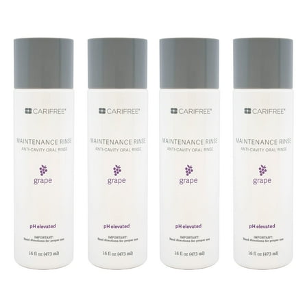 CariFree Maintenance Rinse, GRAPE, 4-pack