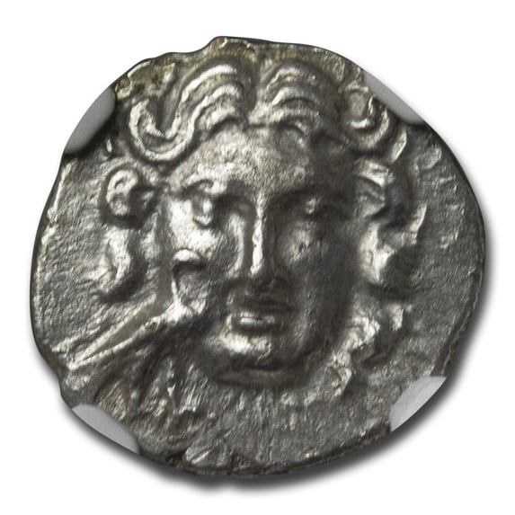 Caria Mylasa AR Drachm (175-130 BC) Ch XF NGC