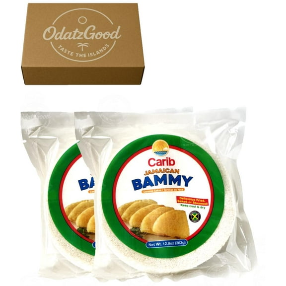 Carib Bammy 12.8oz (363g) 2-Pack  Product of Jamaica  Curated & Packaged by ODatzGood
