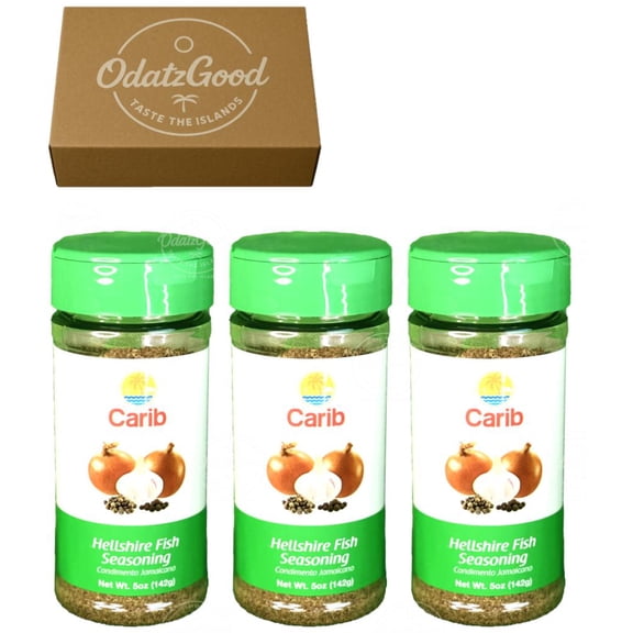 Carib Hellshire Fish Seasoning 5oz (140g) 3-Pack Curated & Packaged by ODatzGood