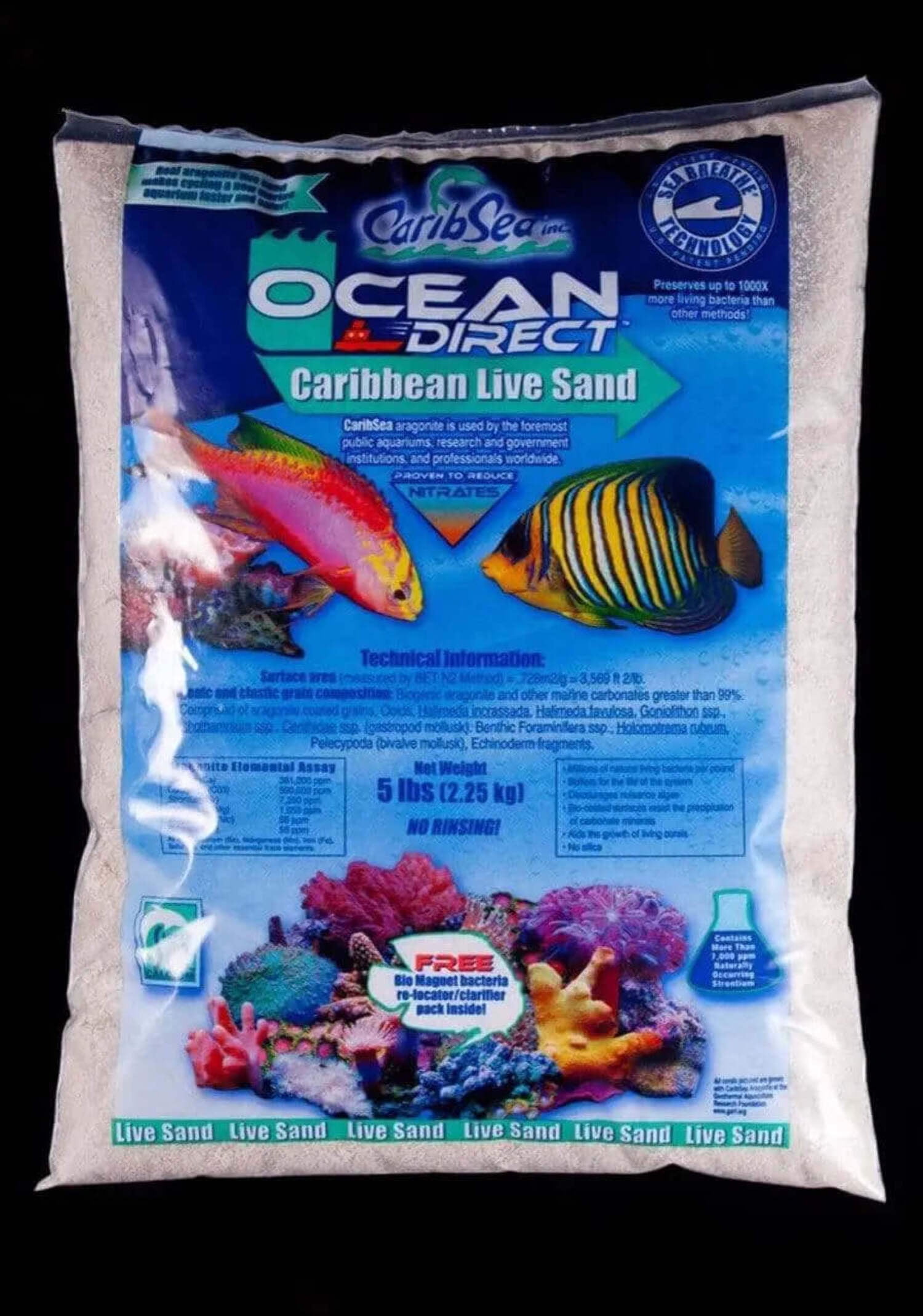 CaribSea Ocean Direct Live Aquarium Sand