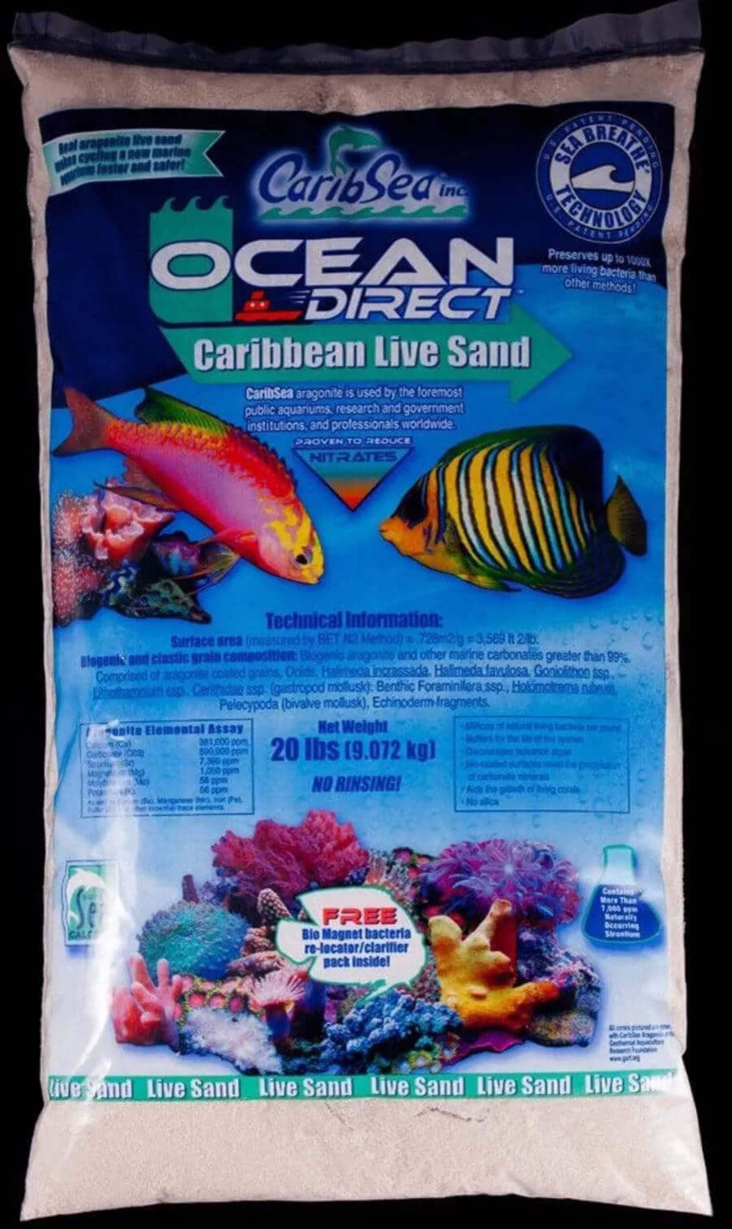 CaribSea Ocean Direct Live Aquarium Sand