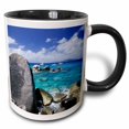thumbnail image 1 of 3drose, Caribbean, Bvi, Virgin Gorda. Spring Bay-ca10 Sws0079 - Stuart Westmorland, 11oz Two-tone Black Mug, 1 of 6