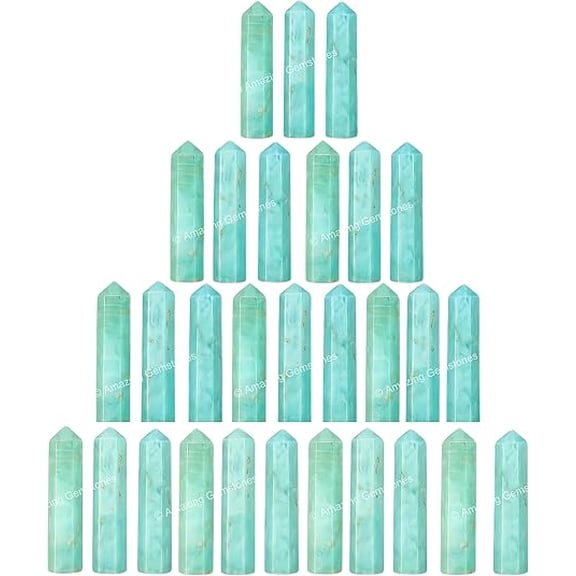 Caribbean Calcite Crystal Points, Healing Crystals for Crafts, Crystal Grid, DIY Work (Pack of 3)