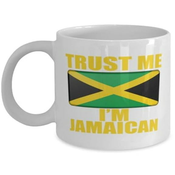 Jamaican 11 oz Coffee Mug - I'M Jamaican Heritage Gift White Ceramic