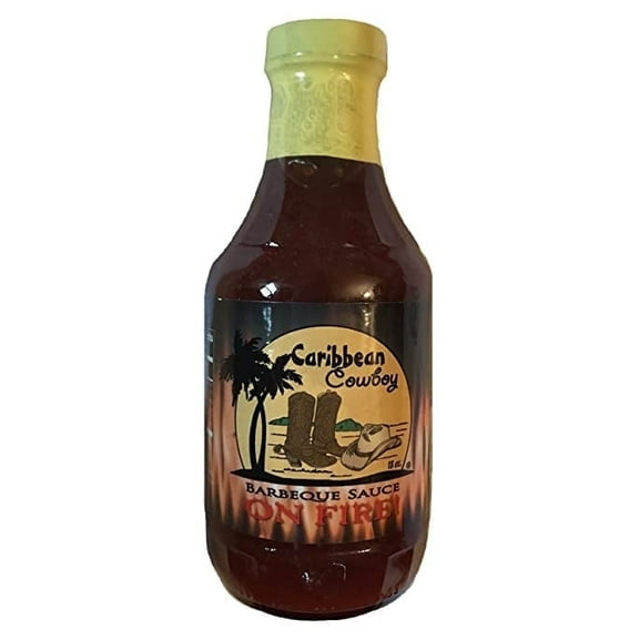 Caribbean Cowboy On Fire BBQ Sauce...Its Not Painful but keep a cold beverage handy!