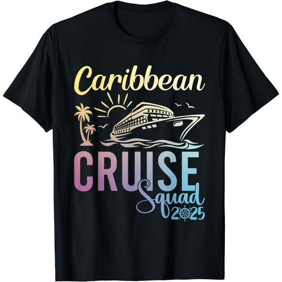 Caribbean Cruise 2025 Family & Friends Vacation Matching T-Shirt