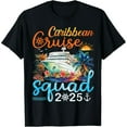 thumbnail image 1 of Caribbean Cruise Squad 2025 Family Matching Group Vacation T-Shirt Casual Short Sleeve Shirt, 1 of 7