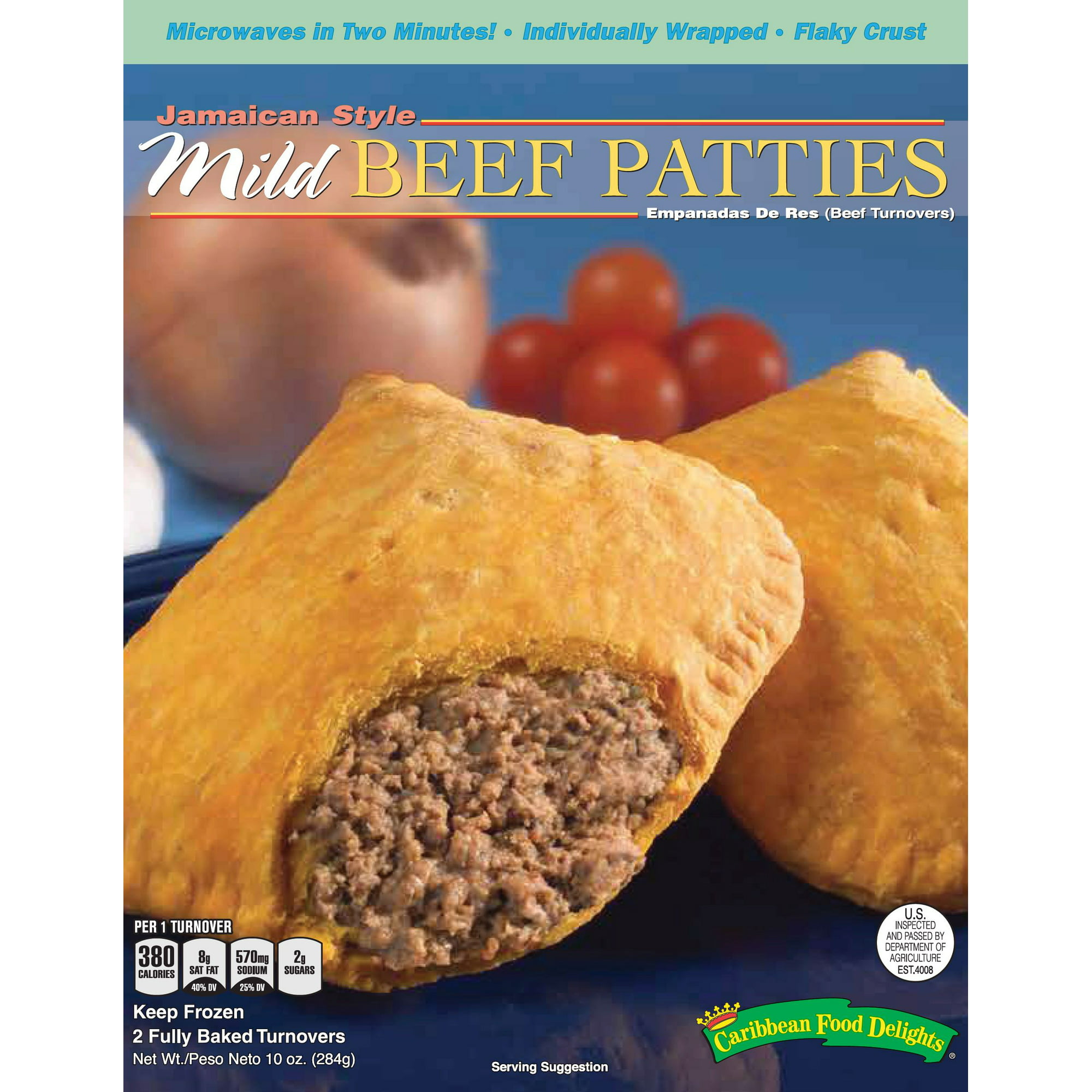 Caribbean Food Delights Jamaican Style Mild Beef Patties, 25 oz 10