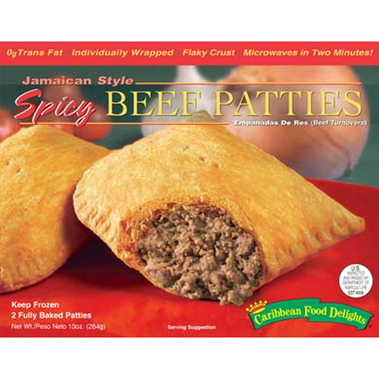 https://i5.walmartimages.com/seo/Caribbean-Food-Delights-Jamaican-Style-Spicy-Beef-Patties-10-oz-2-5-oz-Individually-Wrapped-Frozen-Patties_286f0cef-25cd-4ad4-9893-2538c23bd86a_1.5bde17bae81bcbf210a3e114e5c191a8.jpeg?odnHeight=768&odnWidth=768&odnBg=FFFFFF