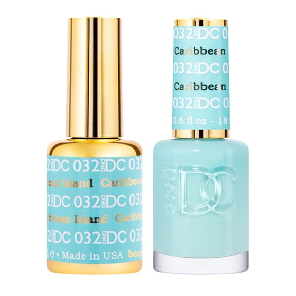 Caribbean Island #032 & Matching Polish Set - DND Gel & Lacquer