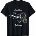 thumbnail image 1 of Caribbean Islands Flags And Map, Caribbean Sea Vacations Tee T-Shirt Unisex S-5XL Hot Trending Shirt, Vintage Birthday Gift, 1 of 3