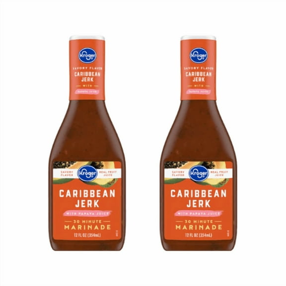 Caribbean Jerk Marinade With Papaya Juice 30 Minute 12 Fl Oz,2 Pack