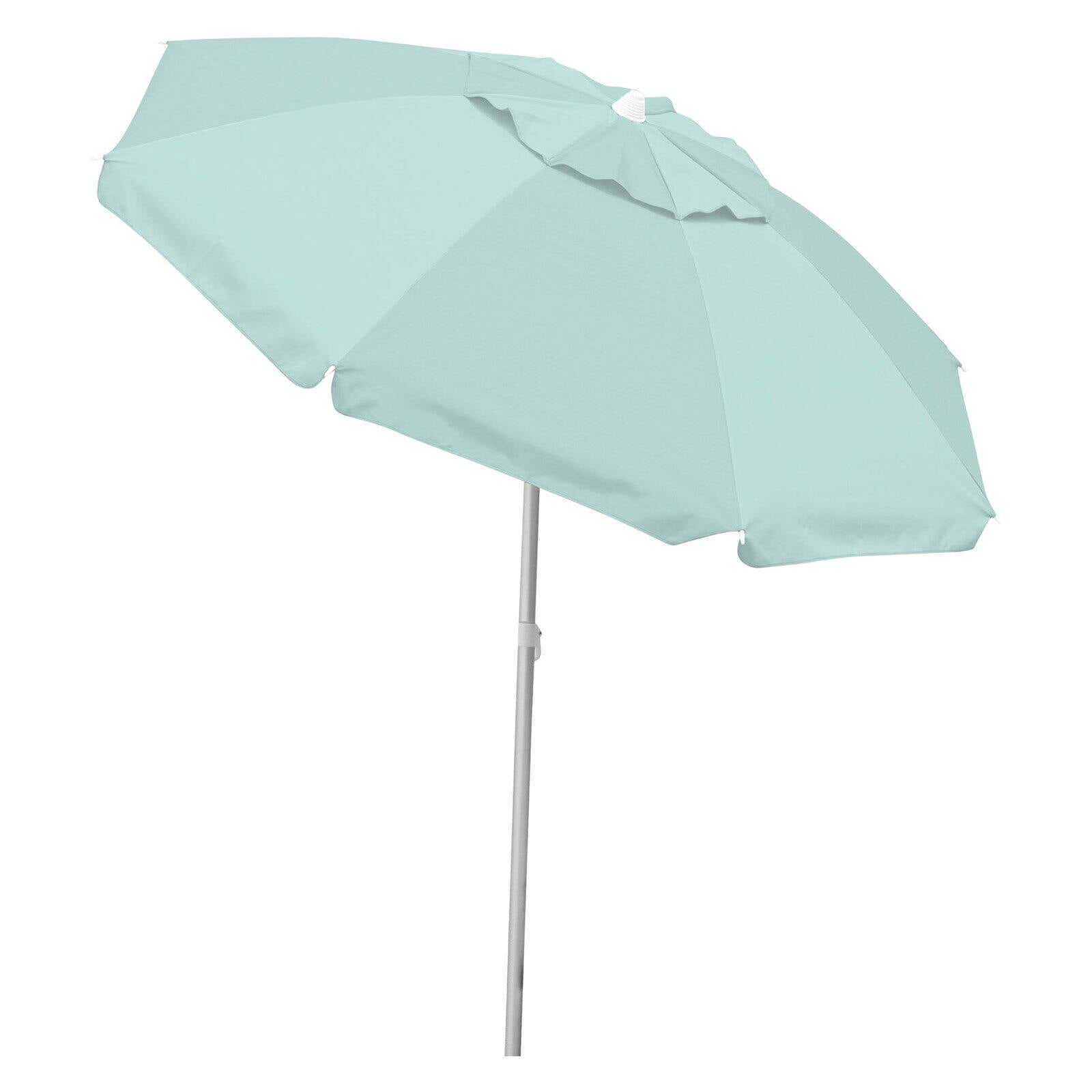Caribbean Joe 6.5' Tilting Double Canopy Beach Umbrella with Case