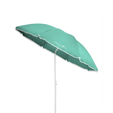Caribbean Joe 6ft Beach Umbrella with UV Protection and Matching Case