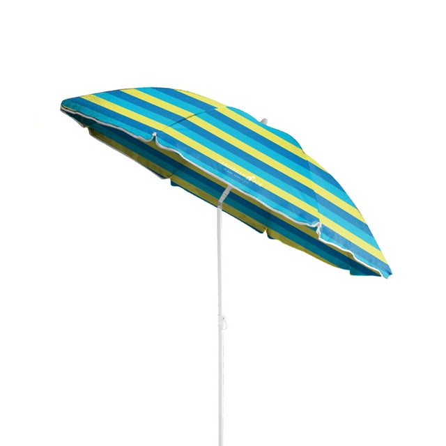 Caribbean Joe 6ft Beach Umbrella with UV Protection and Matching Case