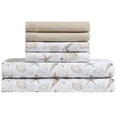 thumbnail image 1 of Caribbean Joe, Cooling 6PC Sheet Set, Full, Shell Notes Taupe, 1 of 4