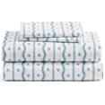 thumbnail image 1 of Caribbean Joe, Cooling 6PC Sheet Set, Full, Wavy Coastal Shells, 1 of 4