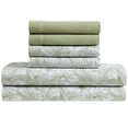 thumbnail image 1 of Caribbean Joe, Cooling 6PC Sheet Set, King, Tropical Toile Green, 1 of 4