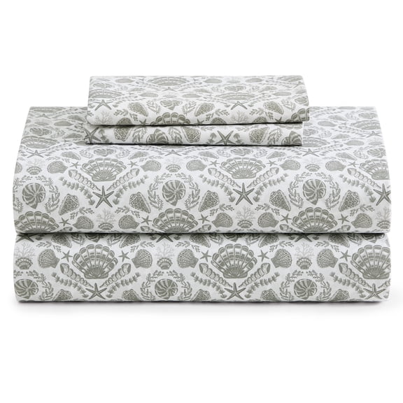 Caribbean Joe, Cooling 6PC Sheet Set, Queen, Damask Shells