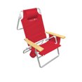 thumbnail image 1 of Caribbean Joe Five Position Beach Chair with Wood Armrests, 1 of 3