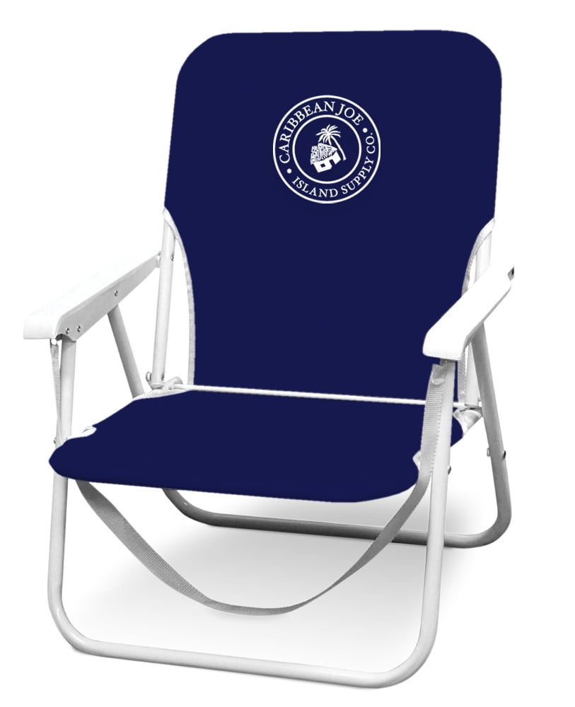Caribbean Joe Folding Beach Chair, Navy