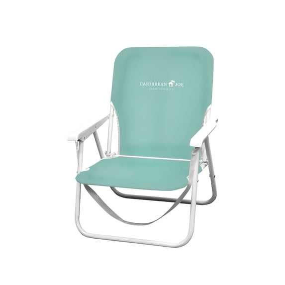 Caribbean Joe Folding Beach Chair, One Position with Armrests