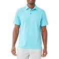 thumbnail image 1 of Caribbean Joe Men's Chest Stripe Floral Polo, 1 of 2