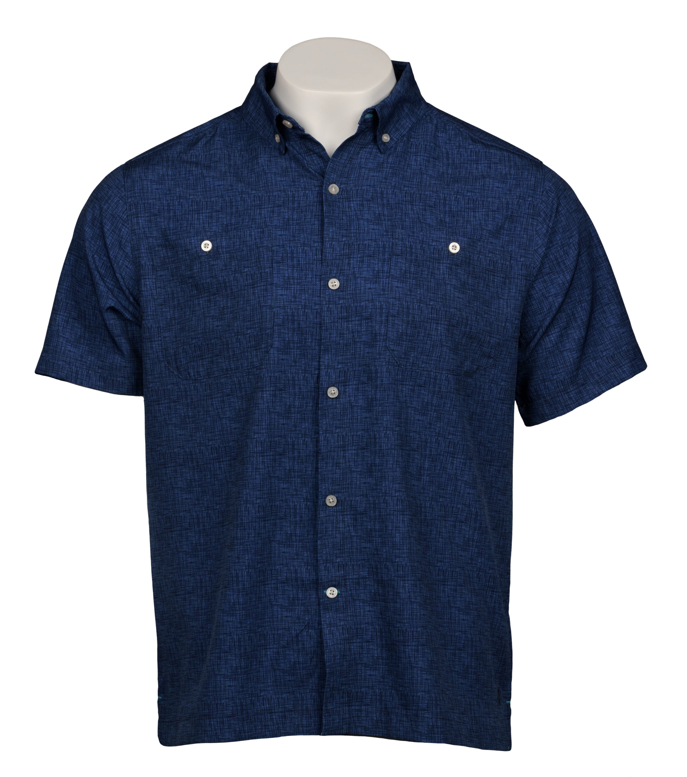 caribbean blue dress shirt Edwards 5399 FlexBatiste Stand Up Collar Long Sleeve Ladies Shirt - Caribbean Blue