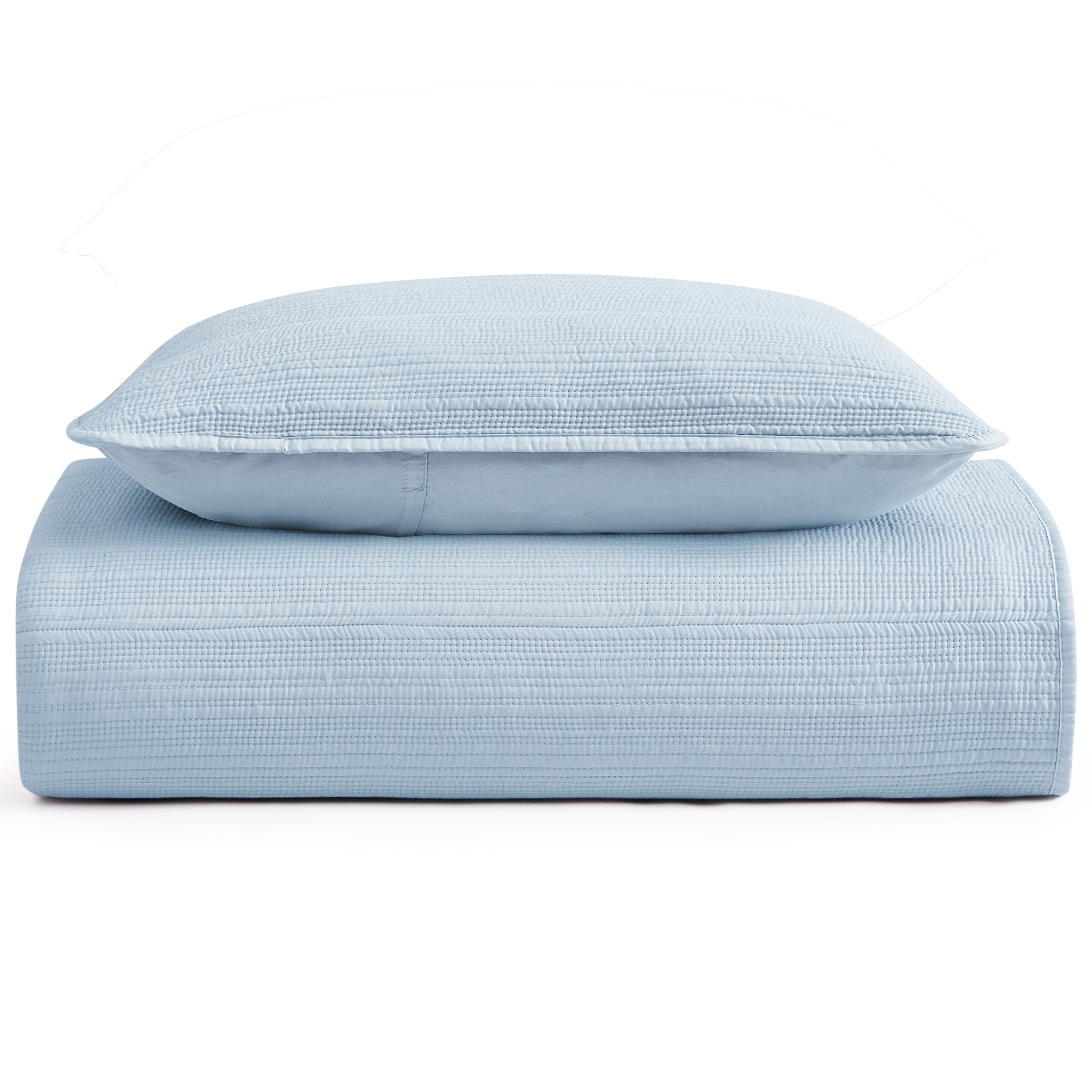 Caribbean Joe, Stonewash 2PC Quilt Set, Twin, Blue