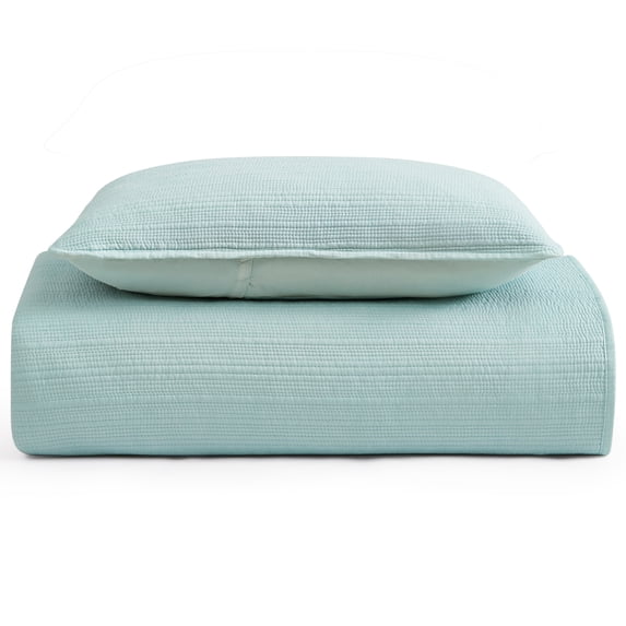 Caribbean Joe, Stonewash 2PC Quilt Set, Twin, Sage