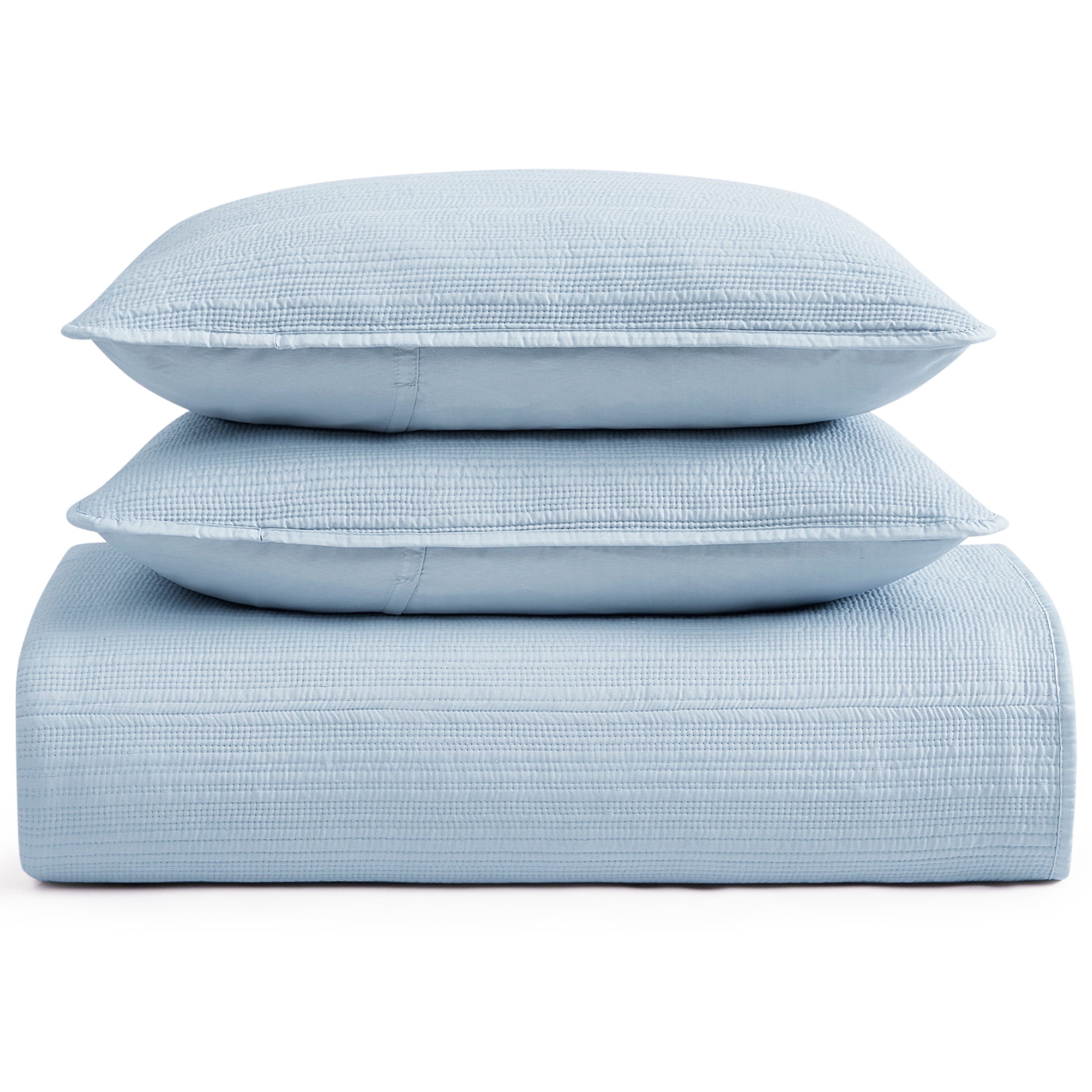 Caribbean Joe, Stonewash 3PC Quilt Set, King, Blue