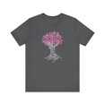 thumbnail image 1 of Caribbean Madras Pink Cancer Awareness Ribbon Tree Shirt, Breast Cancer Fighter T-Shirt, Pink Cancer Survivor Tee, 1 of 29