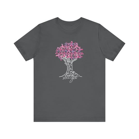 Caribbean Madras Pink Cancer Awareness Ribbon Tree Shirt, Breast Cancer Fighter T-Shirt, Pink Cancer Survivor Tee