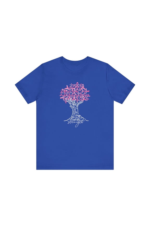 Caribbean Madras Pink Cancer Awareness Ribbon Tree Shirt, Breast Cancer Fighter T-Shirt, Pink Cancer Survivor Tee