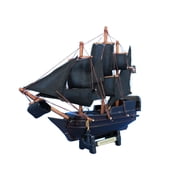 Caribbean Pirate 7" - Model Pirate Ship - Pirates Of The Caribbean Model Ship - Pirates Of The Caribbean Ship - Nautical Decor - Wooden Pirate Ship
