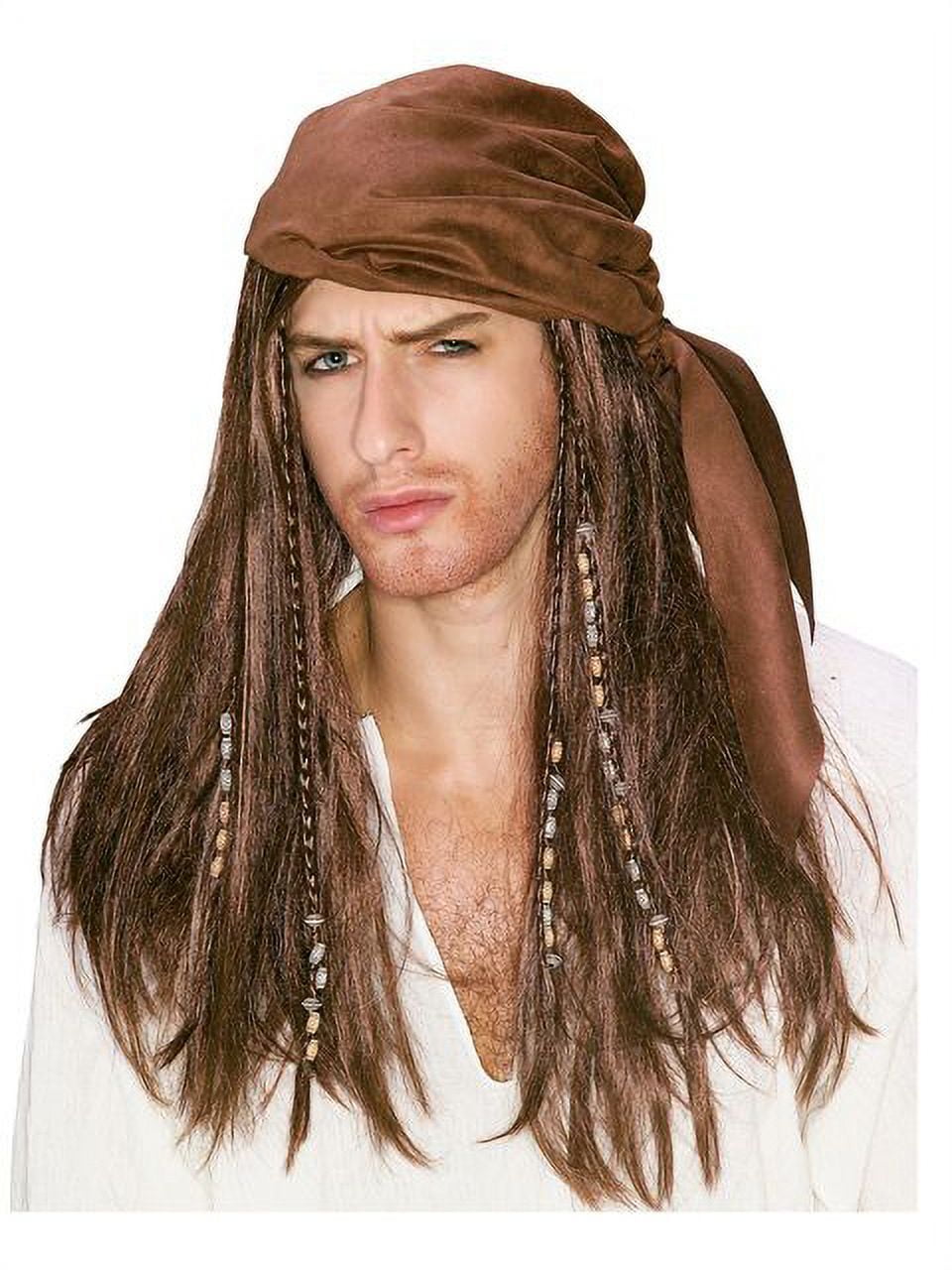 Pirate Adult Wig With Beads - Walmart.com