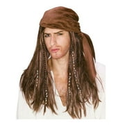 Pirate Adult Wig With Beads